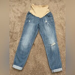 Women’s Maternity Distressed Ankle Jeans, size XS-S (26)